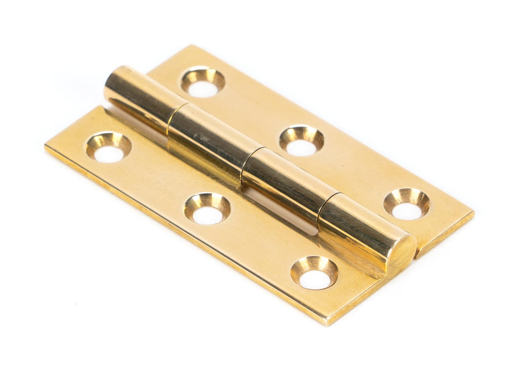 White background image of From The Anvil's Polished Brass Butt Hinge (pair) | From The Anvil