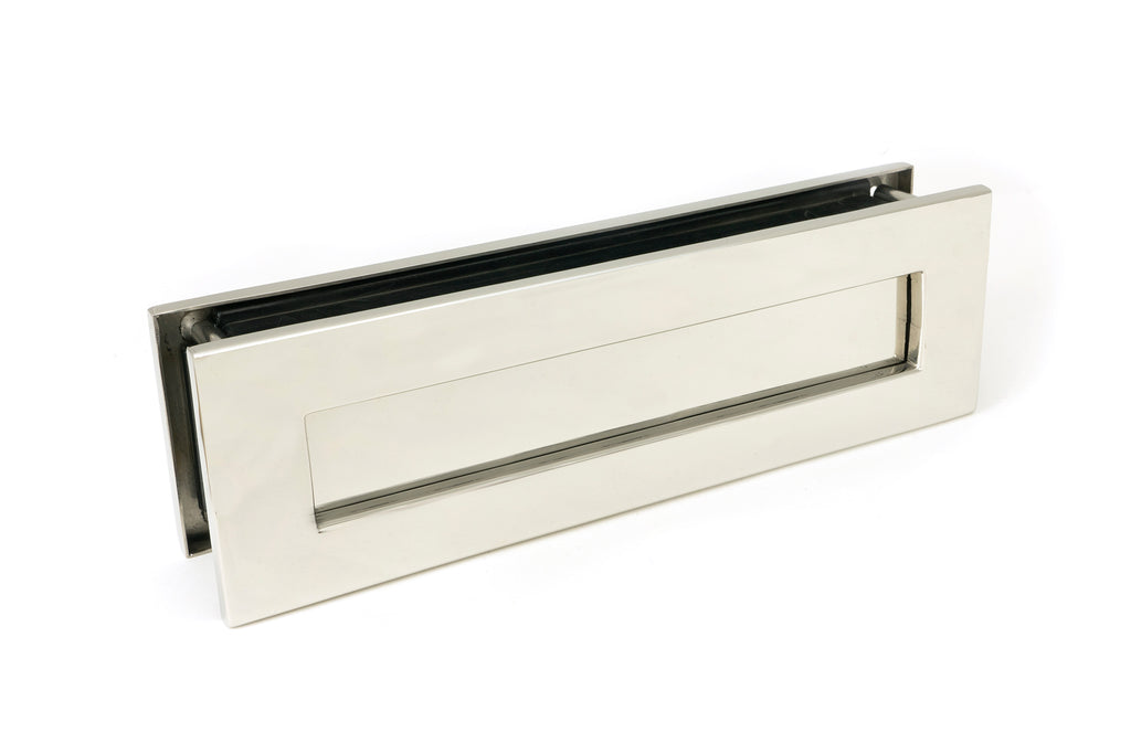 White background image of From The Anvil's Polished Marine SS (316) Traditional Letterbox | From The Anvil