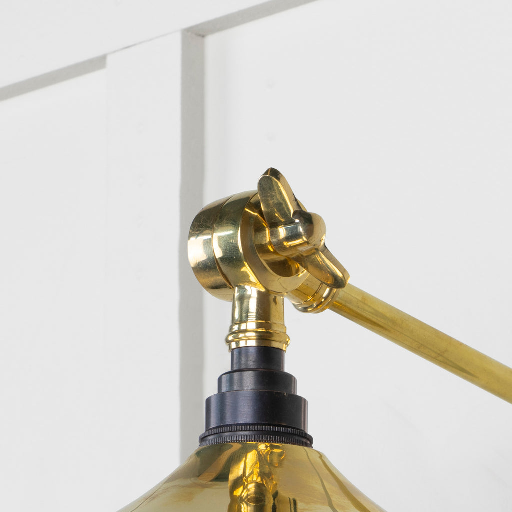 White background image of From The Anvil's Smooth Brass Flora Wall Light | From The Anvil
