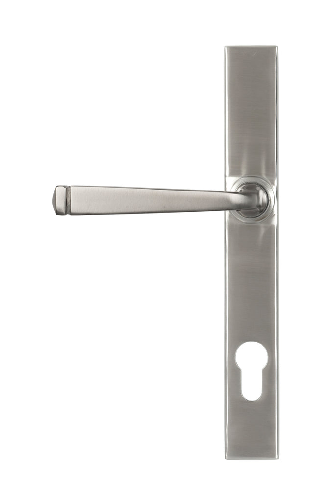White background image of From The Anvil's Satin Marine SS (316) Avon Slimline Lever Espag. Lock Set | From The Anvil