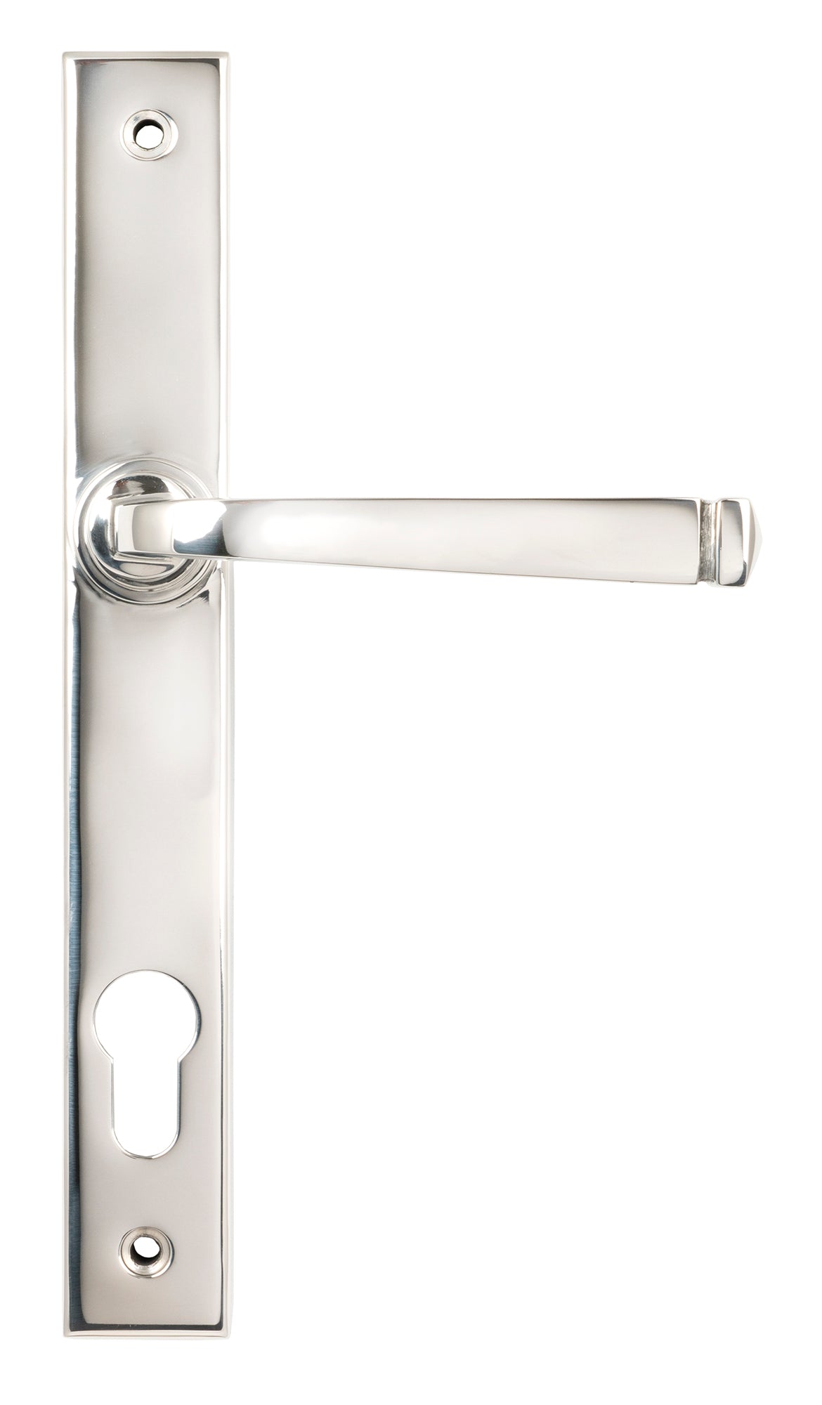 From The Anvil's Polished Marine SS (316) Avon Slimline Lever Espag. Lock Set