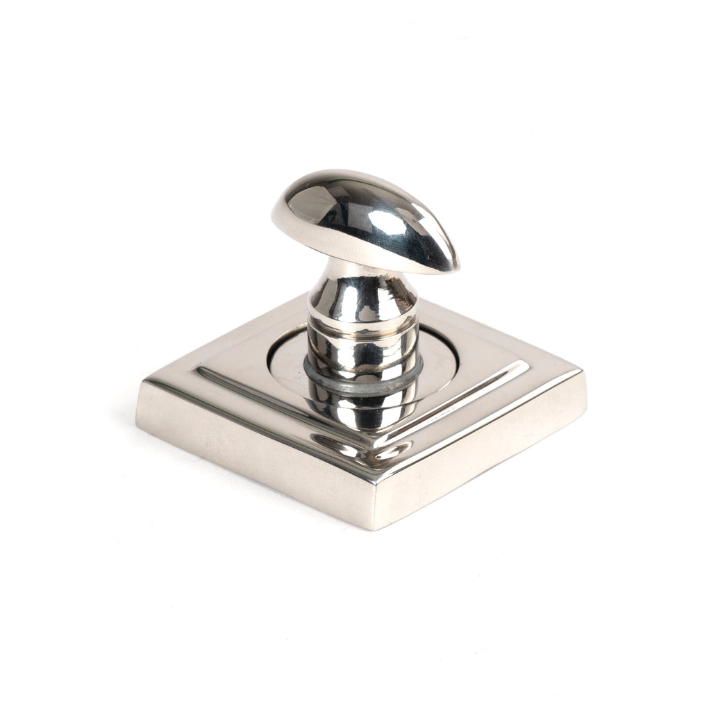 White background image of From The Anvil's Polished Marine Stainless Steel Round Thumbturn Set | From The Anvil
