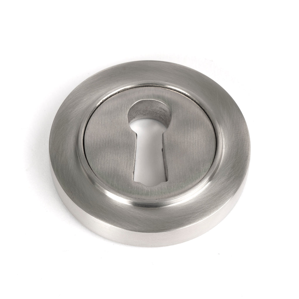 White background image of From The Anvil's Satin Marine SS (316) Round Escutcheon | From The Anvil