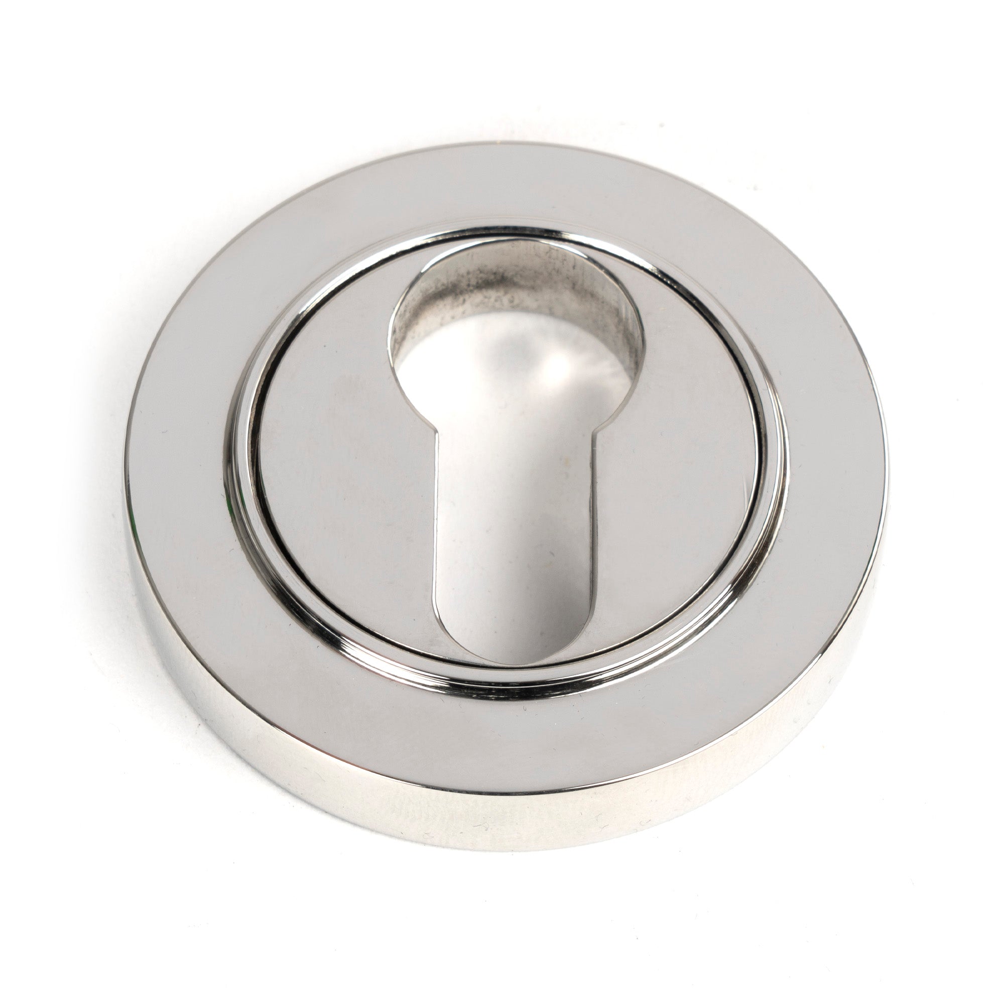From The Anvil's Polished Marine SS (316) Round Euro Escutcheon