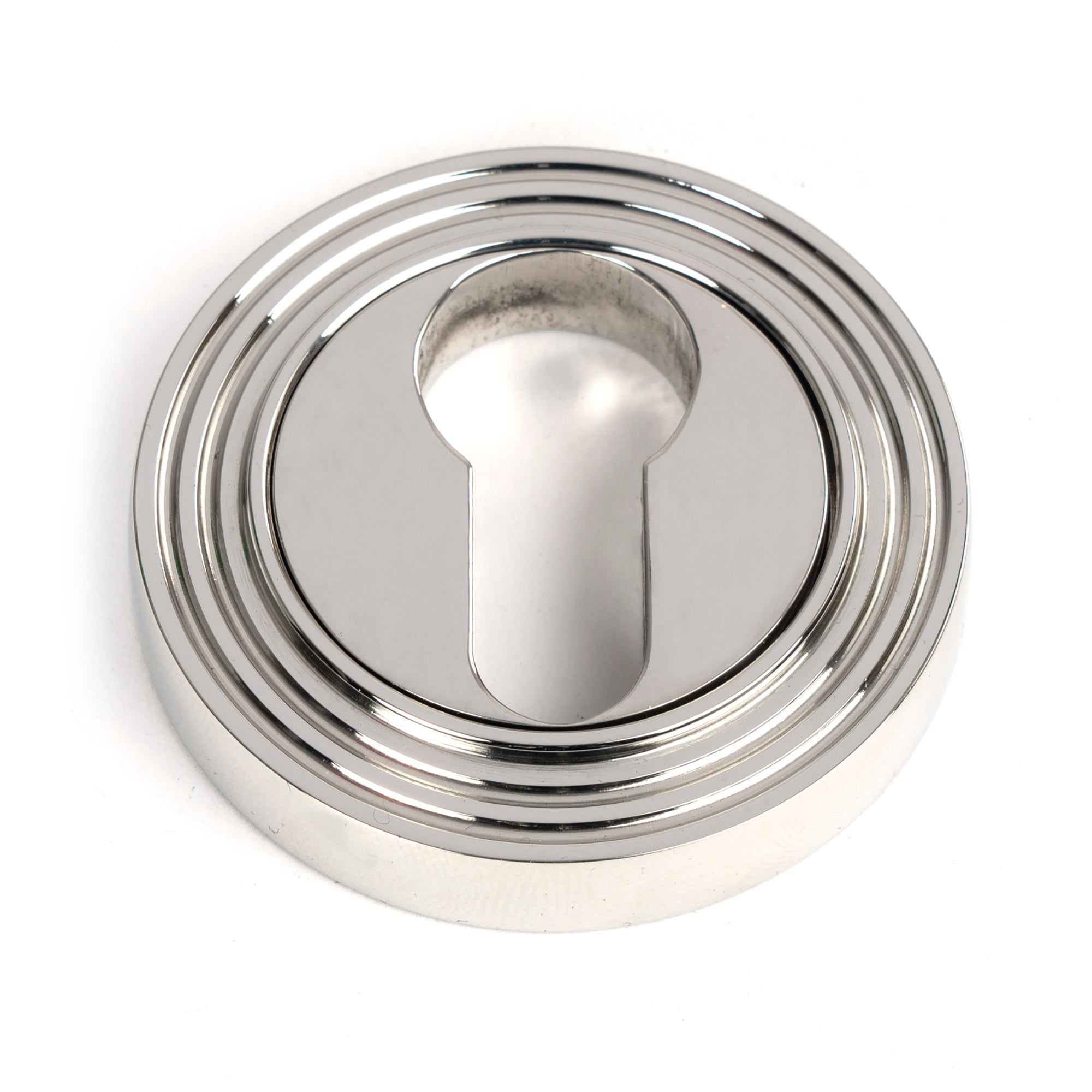 From The Anvil's Polished Marine SS (316) Round Euro Escutcheon