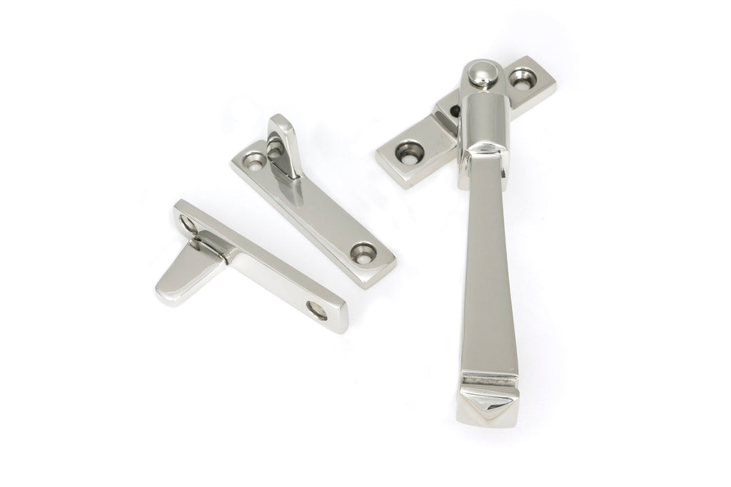 White background image of From The Anvil's Polished Marine SS (316) Night-Vent Locking Avon Fastener | From The Anvil
