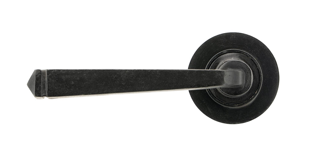 White background image of From The Anvil's External Beeswax Avon Round Lever on Rose Set (Unsprung) | From The Anvil