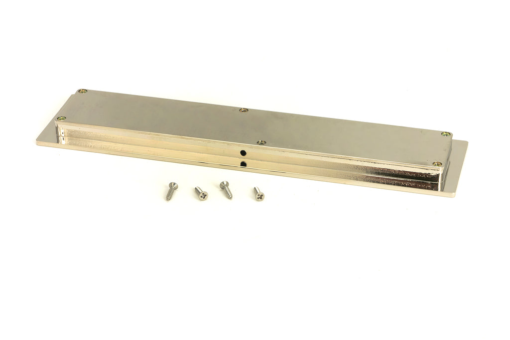 White background image of From The Anvil's Polished Nickel Plain Rectangular Pull | From The Anvil