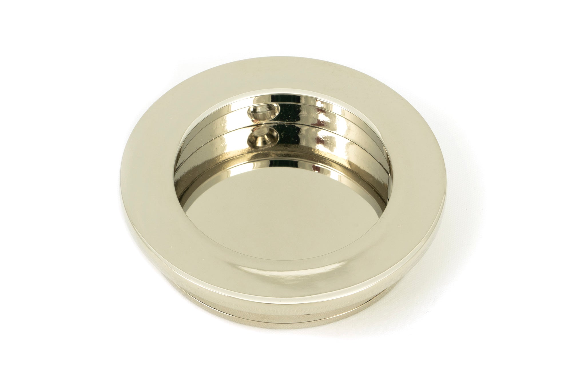 From The Anvil's Polished Nickel Plain Round Pull