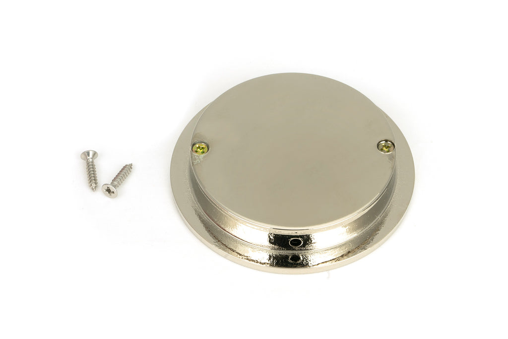 White background image of From The Anvil's Polished Nickel Plain Round Pull | From The Anvil