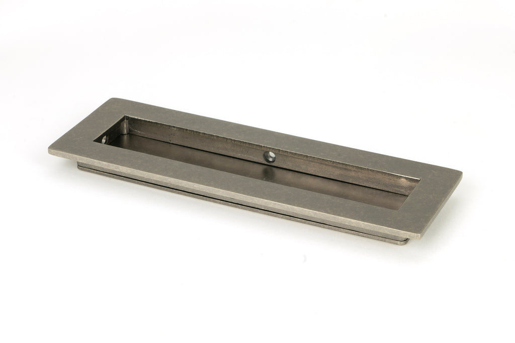 White background image of From The Anvil's Pewter Patina Plain Rectangular Pull | From The Anvil