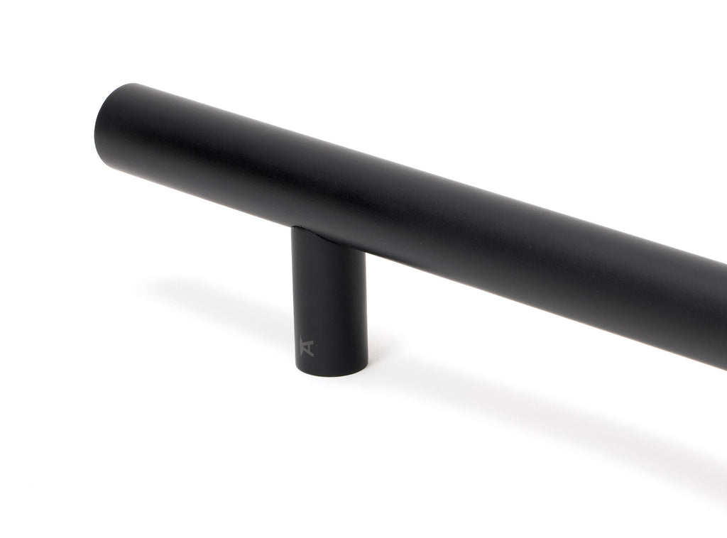 White background image of From The Anvil's Matt Black T Bar Handle Secret Fix 32mm dia | From The Anvil