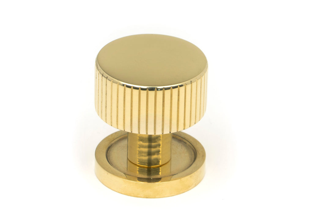 White background image of From The Anvil's Polished Brass 25mm Judd Cabinet Knob | From The Anvil