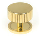 From The Anvil's Polished Brass 38mm Judd Cabinet Knob