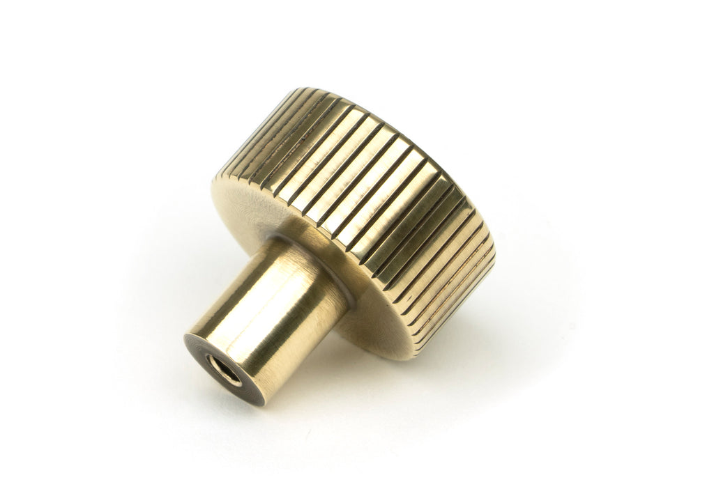 White background image of From The Anvil's Aged Brass 25mm Judd Cabinet Knob | From The Anvil