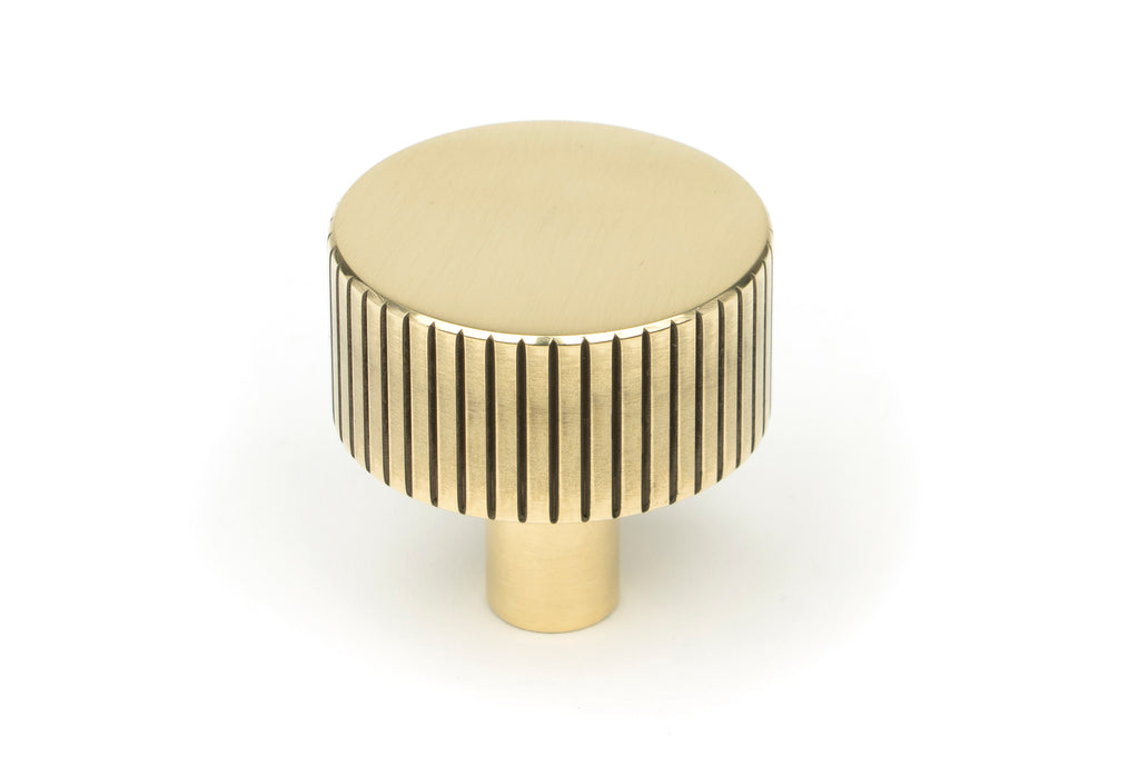 White background image of From The Anvil's Aged Brass 32mm Judd Cabinet Knob | From The Anvil