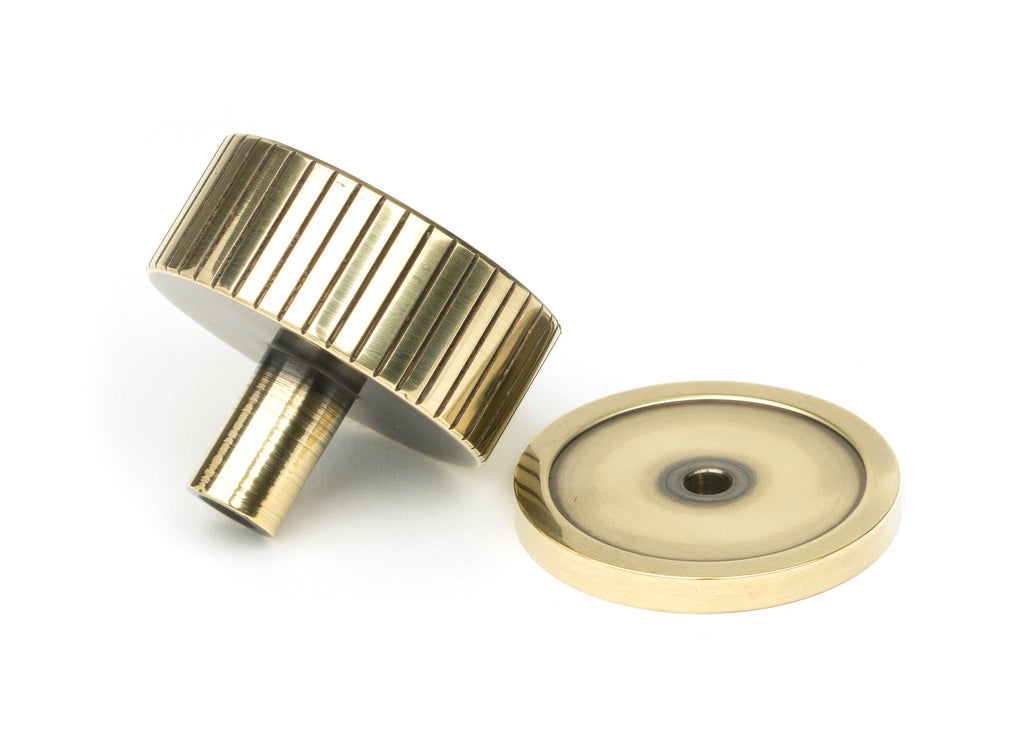 White background image of From The Anvil's Aged Brass 38mm Judd Cabinet Knob | From The Anvil