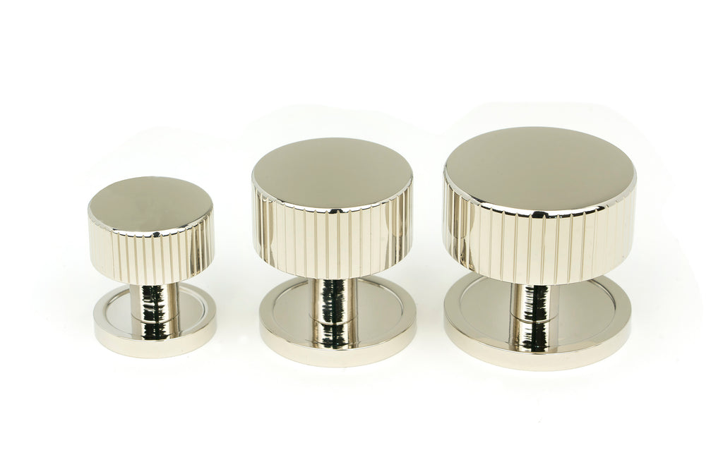 White background image of From The Anvil's Polished Nickel 32mm Judd Cabinet Knob | From The Anvil