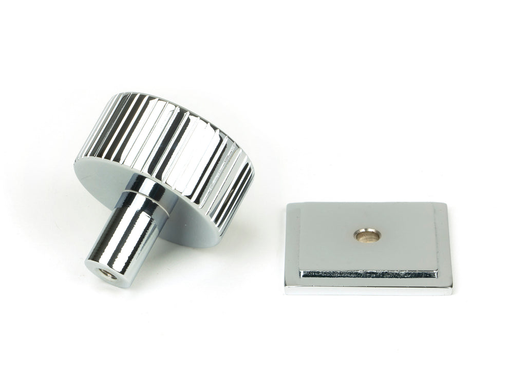 White background image of From The Anvil's Polished Chrome 32mm Judd Cabinet Knob | From The Anvil