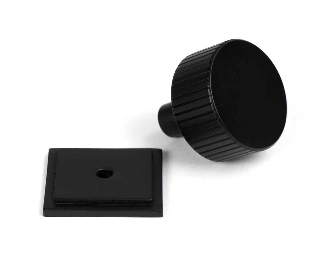 White background image of From The Anvil's Matt Black 32mm Judd Cabinet Knob | From The Anvil