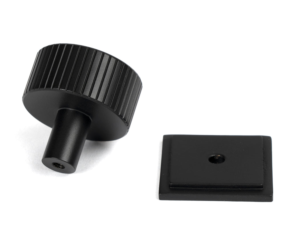White background image of From The Anvil's Matt Black 32mm Judd Cabinet Knob | From The Anvil
