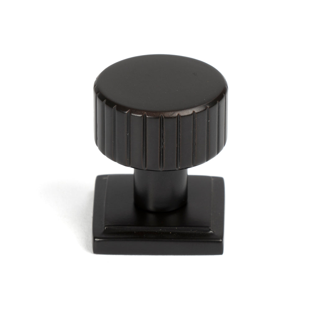 White background image of From The Anvil's Aged Bronze 25mm Judd Cabinet Knob | From The Anvil