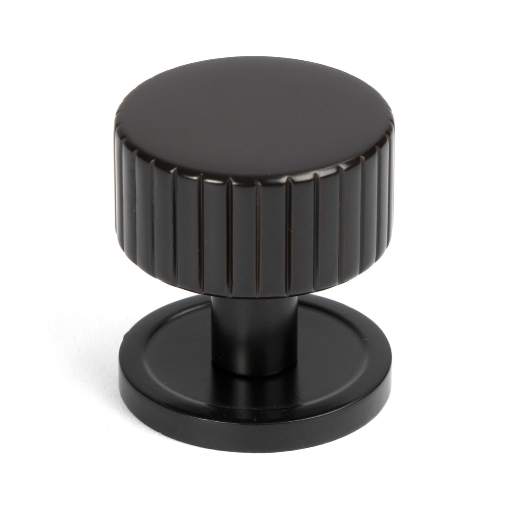 White background image of From The Anvil's Aged Bronze 32mm Judd Cabinet Knob | From The Anvil
