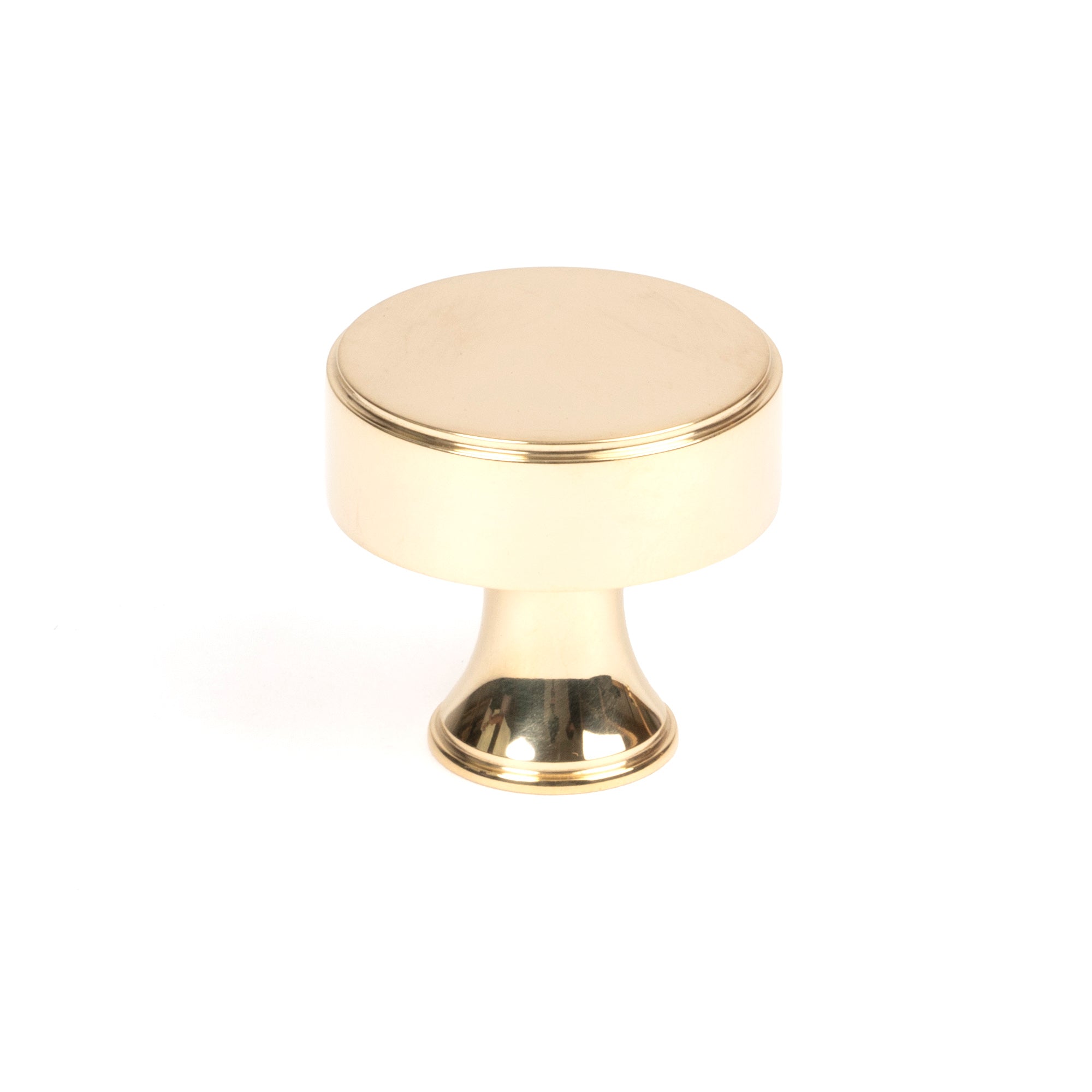 From The Anvil's Polished Brass Scully Cabinet Knob