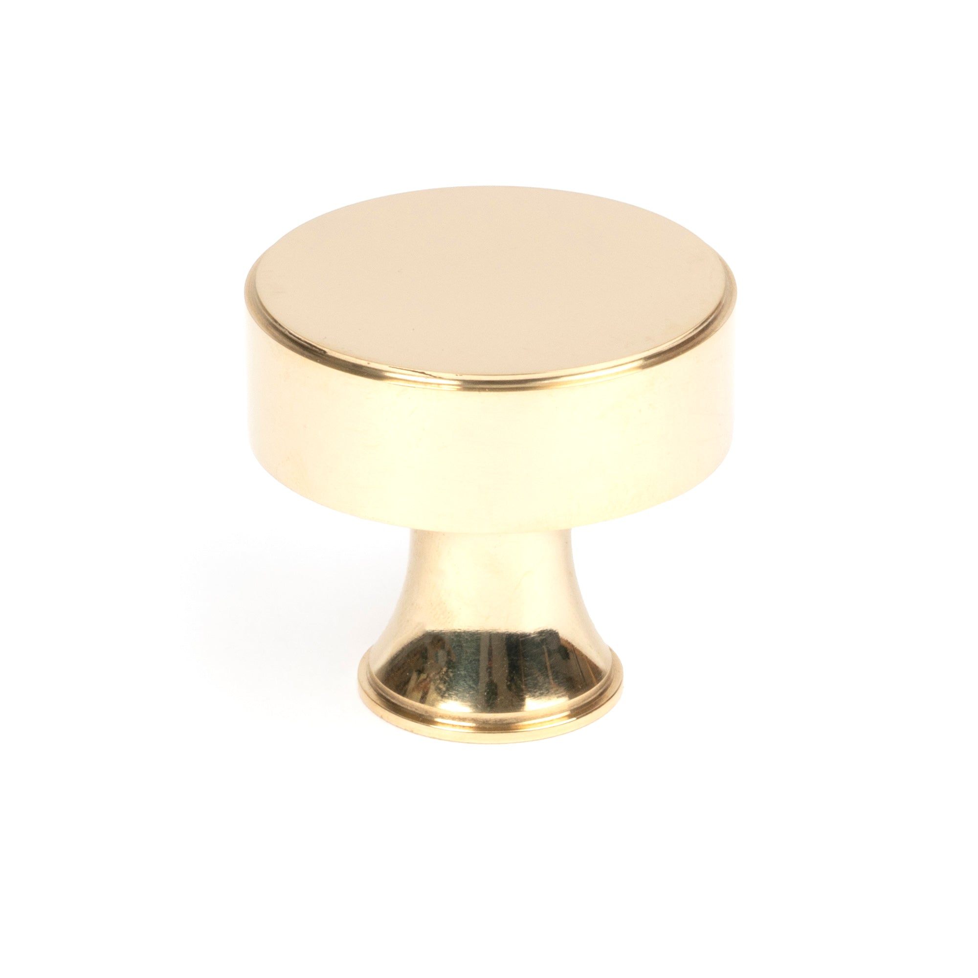 From The Anvil's Polished Brass Scully Cabinet Knob