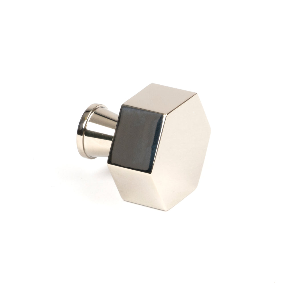 White background image of From The Anvil's Polished Nickel Kahlo Cabinet Knob | From The Anvil