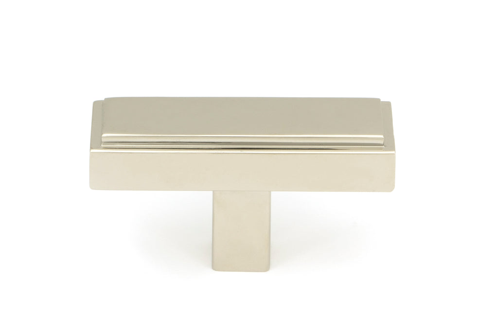 White background image of From The Anvil's Polished Nickel Scully T-Bar | From The Anvil