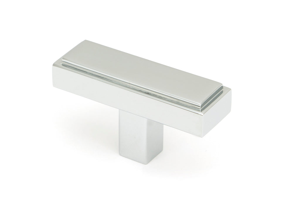 White background image of From The Anvil's Polished Chrome Scully T-Bar | From The Anvil