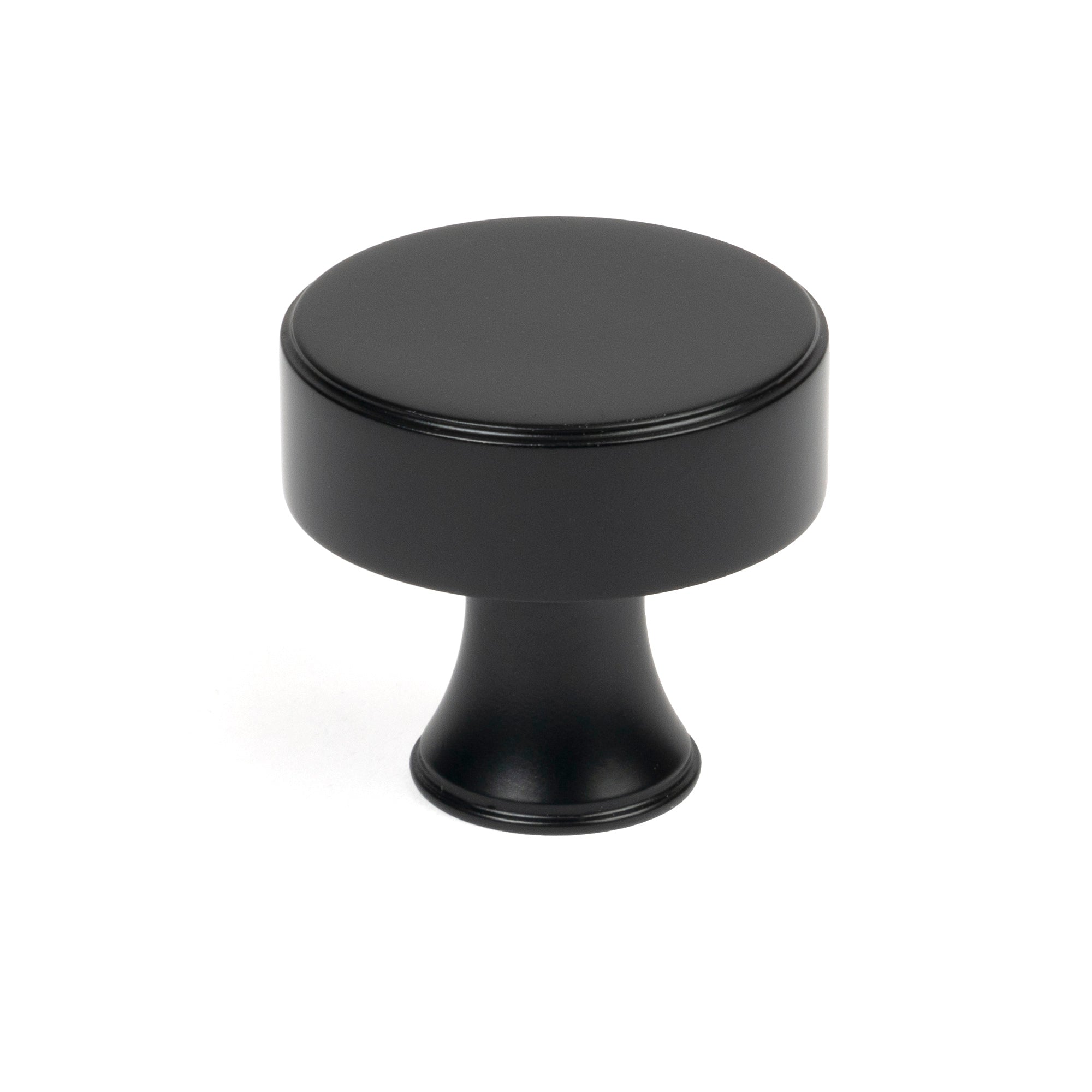 From The Anvil's Matt Black Scully Cabinet Knob