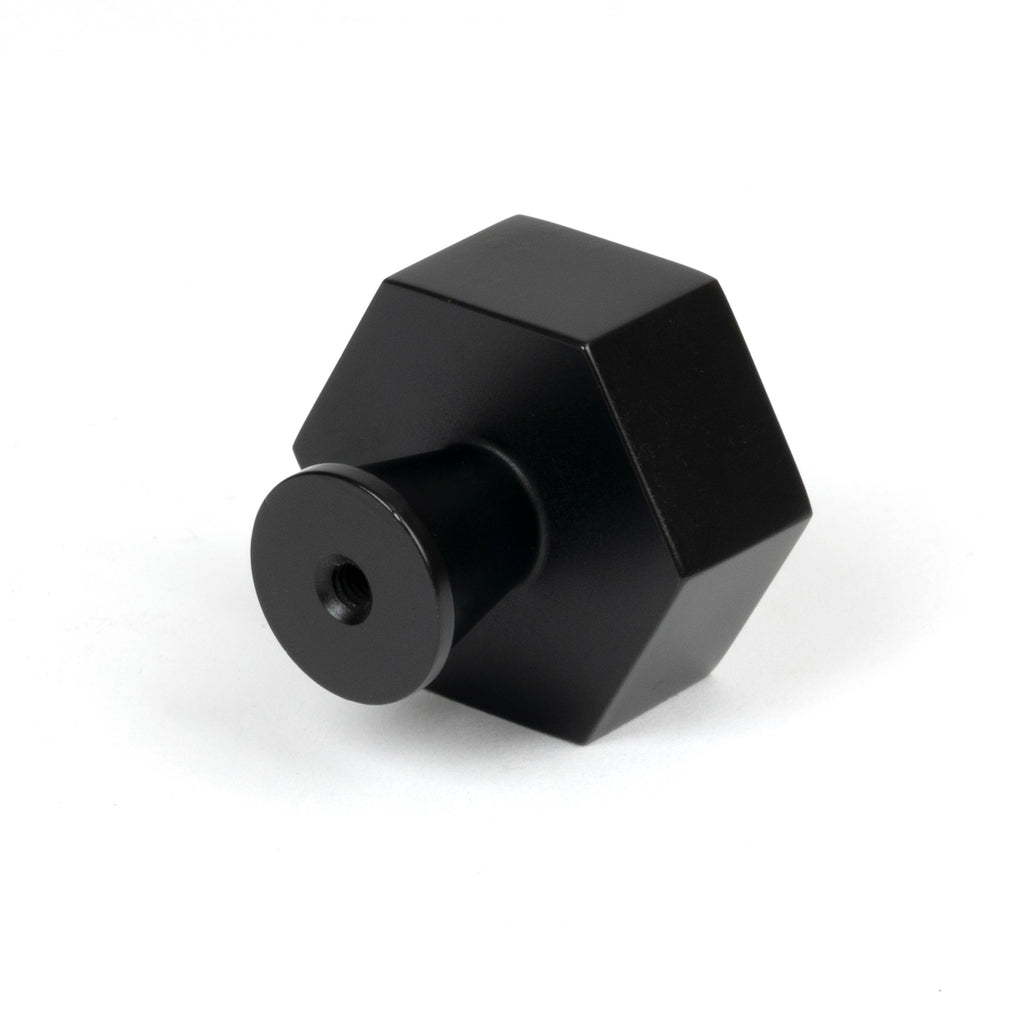 White background image of From The Anvil's Matt Black Kahlo Cabinet Knob | From The Anvil