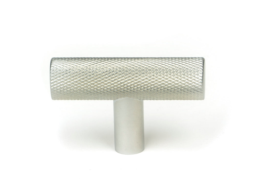 White background image of From The Anvil's Satin Chrome Brompton T-Bar | From The Anvil