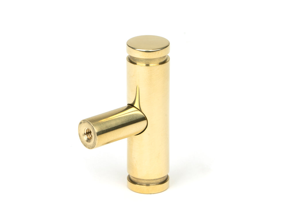 White background image of From The Anvil's Polished Brass Kelso T-Bar | From The Anvil