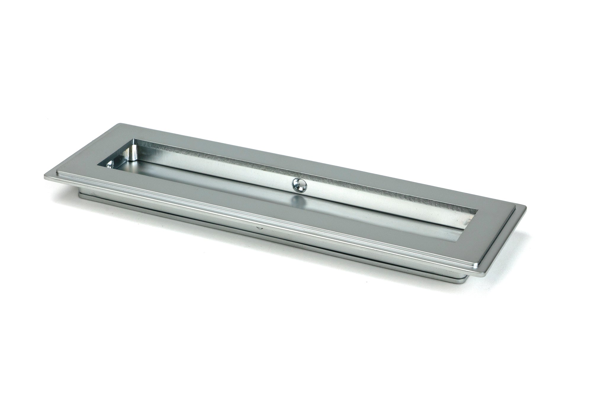 From The Anvil's Satin Chrome Art Deco Rectangular Pull