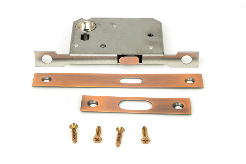 White background image of From The Anvil's Polished Bronze Sliding Door Lock | From The Anvil