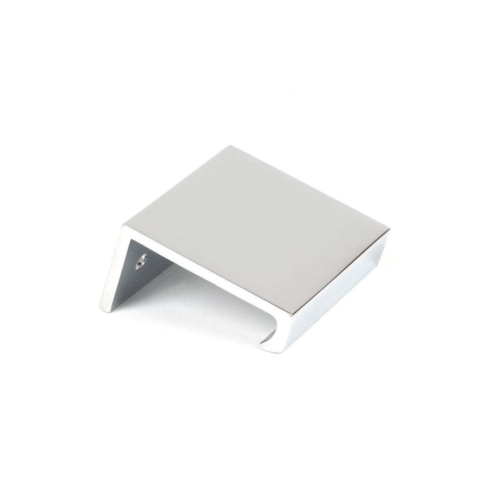 White background image of From The Anvil's Polished Chrome Plain Edge Pull | From The Anvil