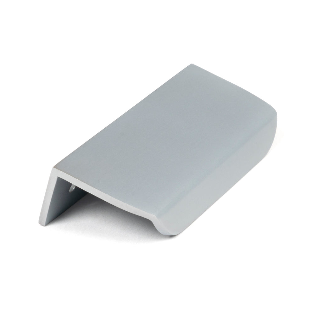 White background image of From The Anvil's Satin Chrome Moore Edge Pull | From The Anvil