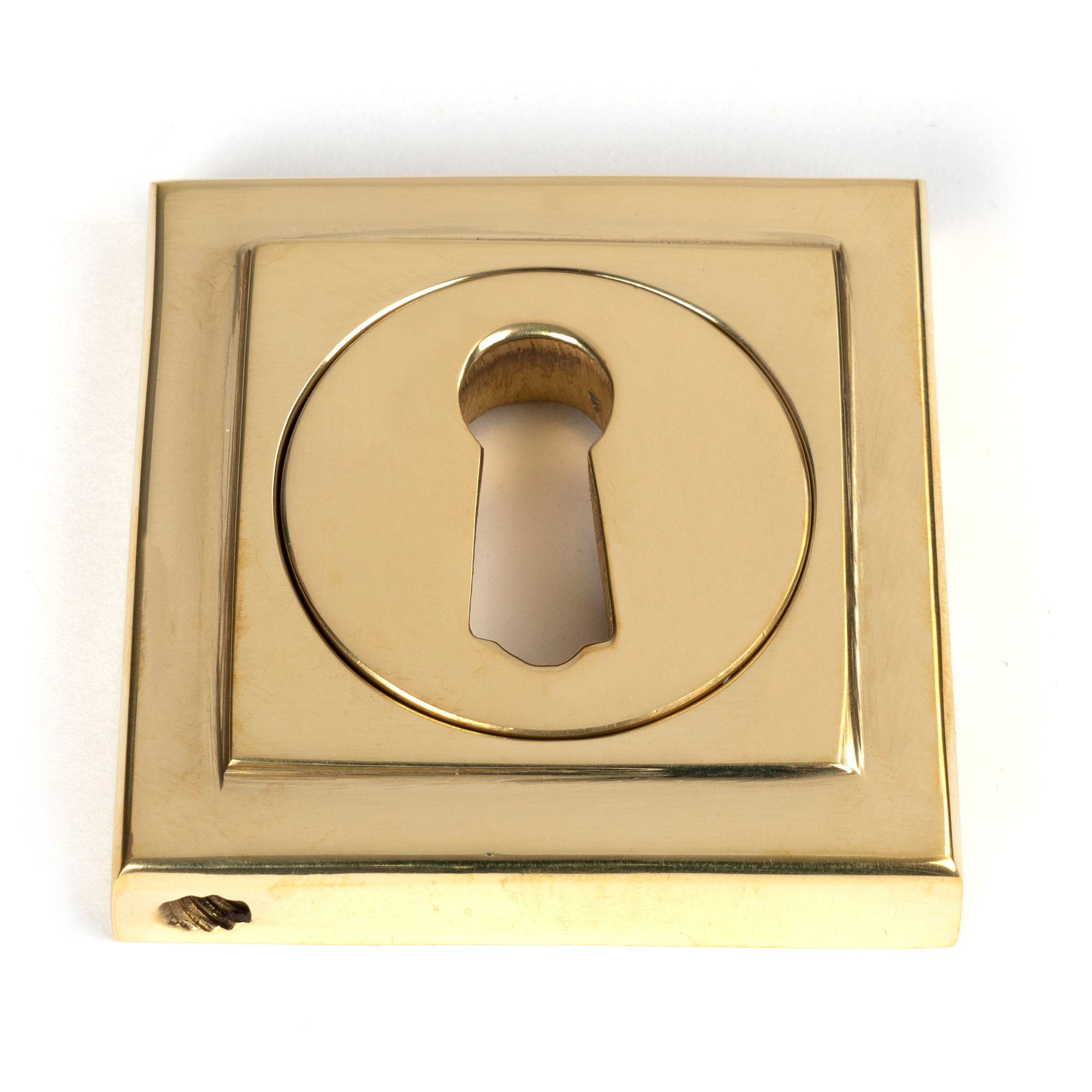 From The Anvil's Polished Brass Round Escutcheon