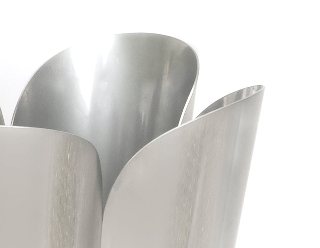 White background image of From The Anvil's Satin Marine SS (316) Stainles Steel Flora Plant Pot | From The Anvil