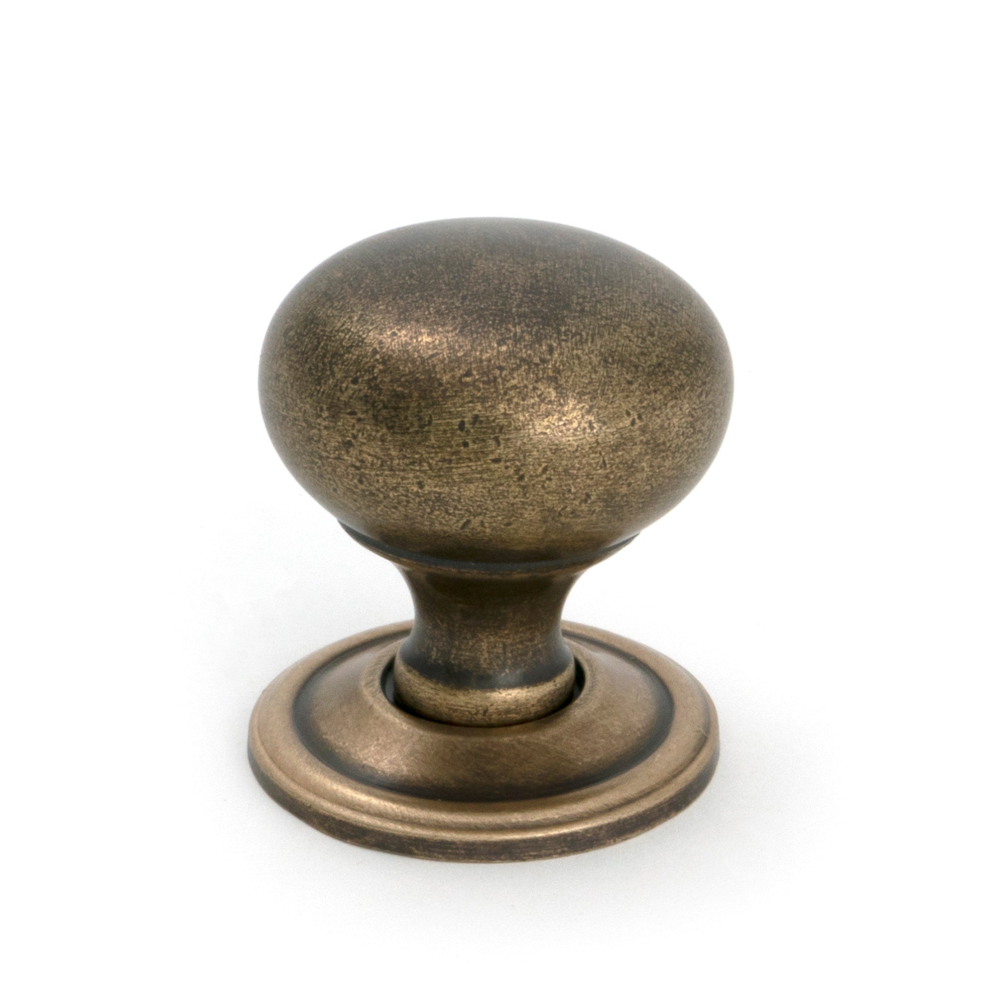 From The Anvil's Burnished Brass Mushroom Cabinet Knob