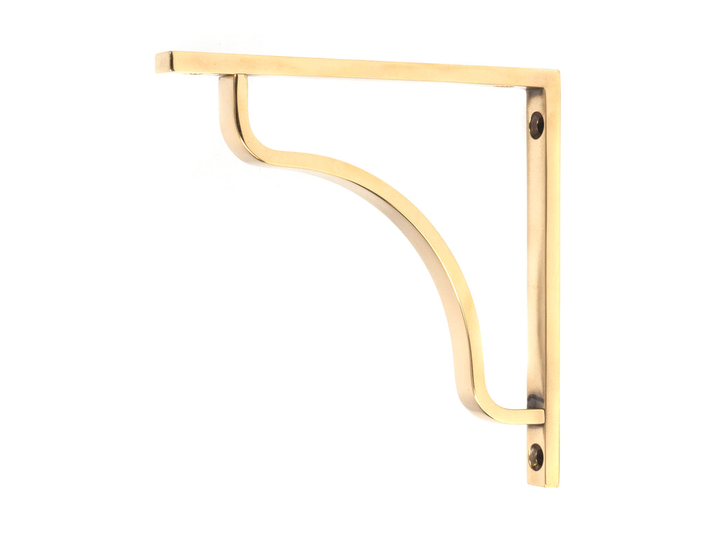 White background image of From The Anvil's Aged Brass Abingdon Shelf Bracket | From The Anvil