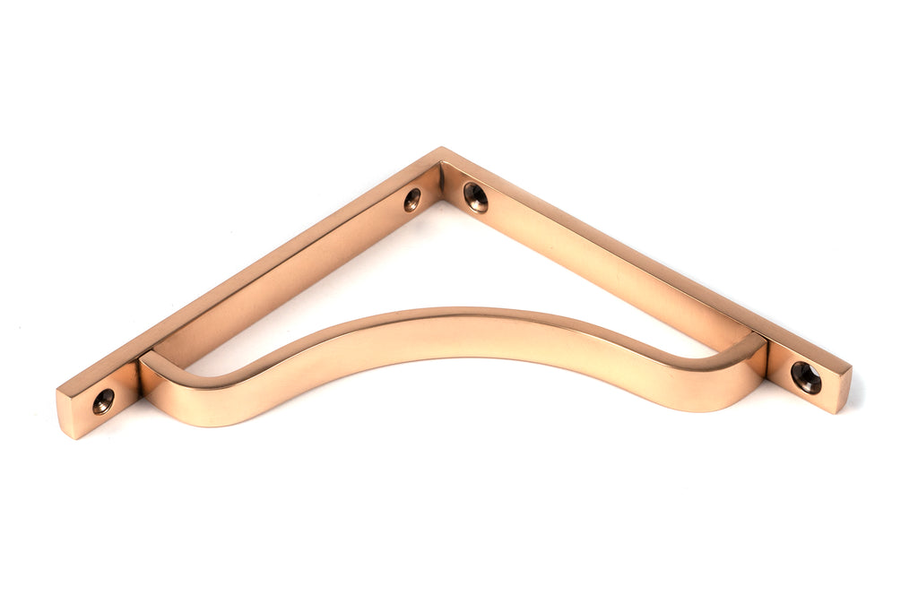 White background image of From The Anvil's Polished Bronze Abingdon Shelf Bracket | From The Anvil
