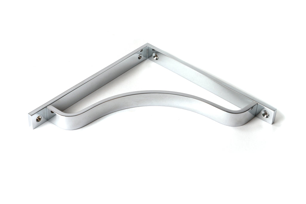 White background image of From The Anvil's Polished Chrome Abingdon Shelf Bracket | From The Anvil