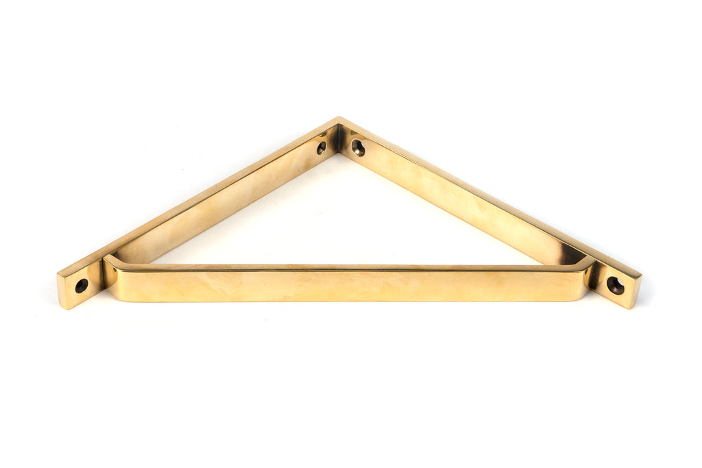 White background image of From The Anvil's Aged Brass Barton Shelf Bracket | From The Anvil