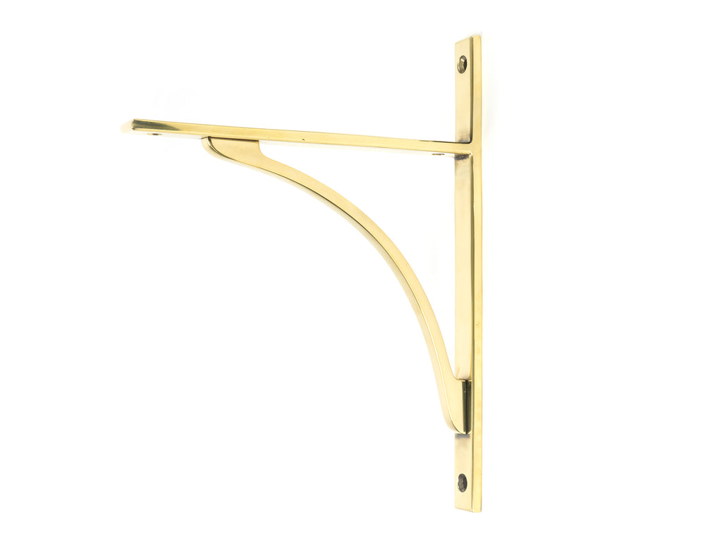 White background image of From The Anvil's Aged Brass Apperley Shelf Bracket | From The Anvil