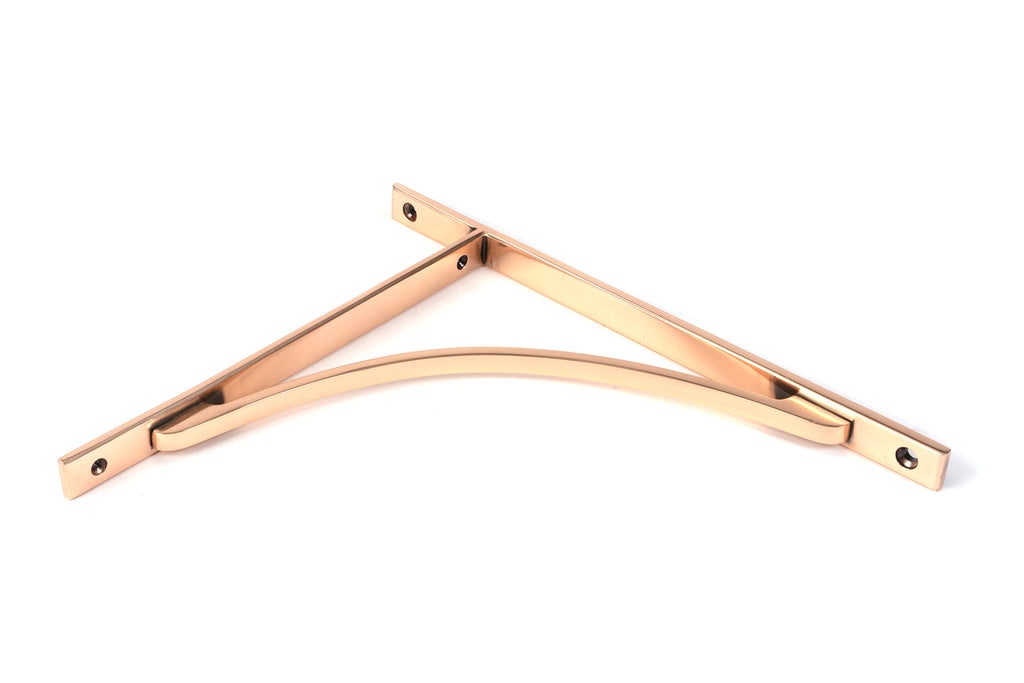 White background image of From The Anvil's Polished Bronze Apperley Shelf Bracket | From The Anvil