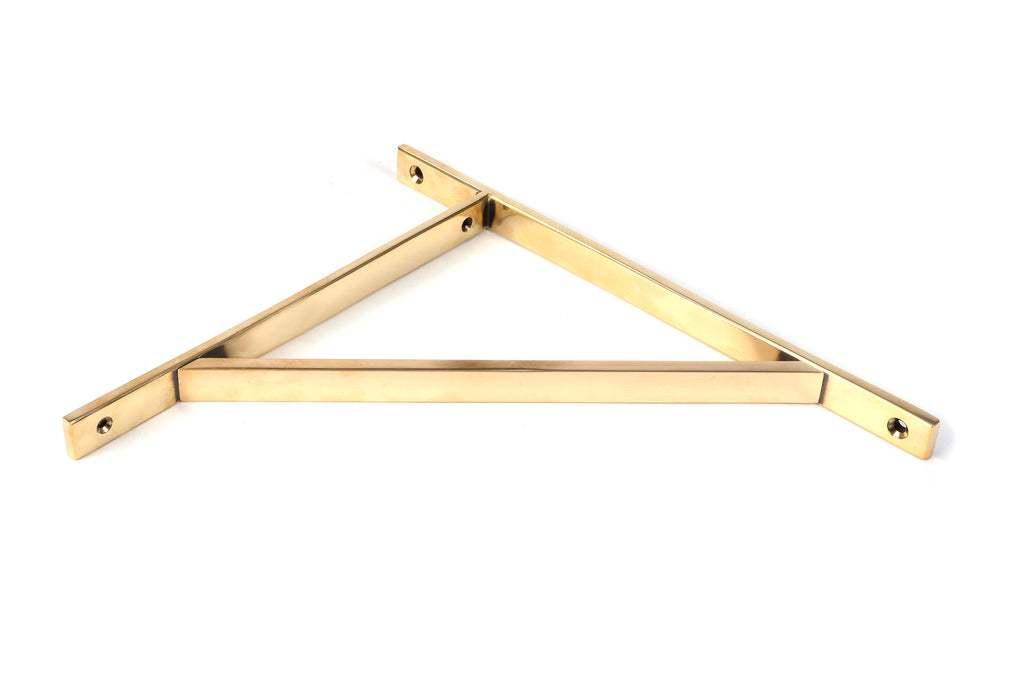 White background image of From The Anvil's Aged Brass Chalfont Shelf Bracket | From The Anvil